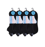 Men's black cushioned trainer socks breathable cotton multipack UK Hopoye