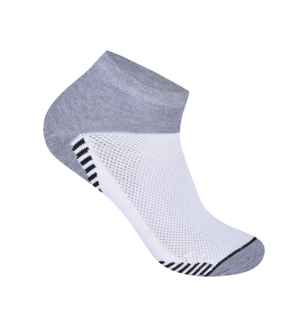 Men's multipack trainer socks breathable cushioned cotton UK Hopoye
