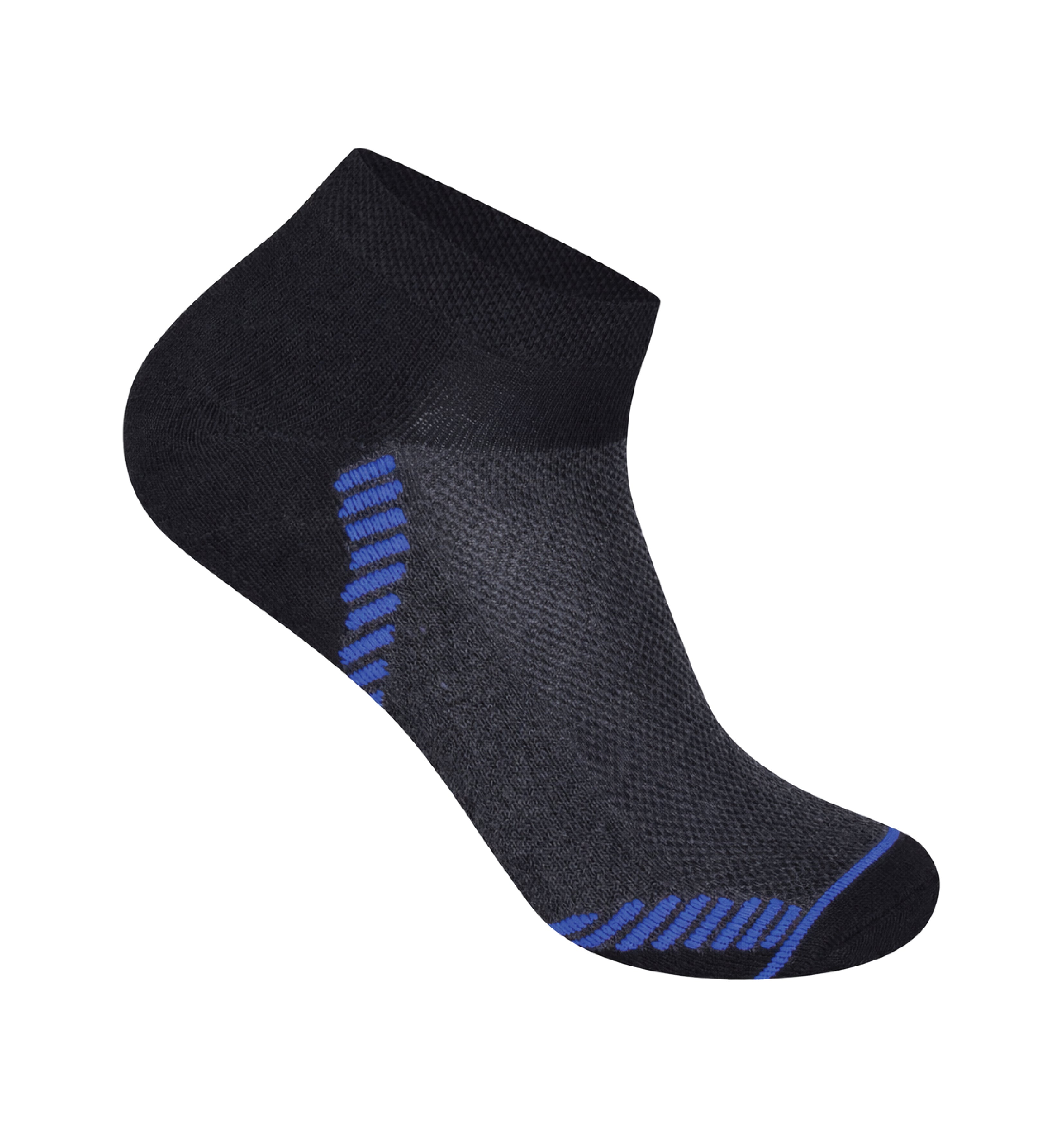 Men's cushioned trainer socks close up reinforced heel toe breathable UK