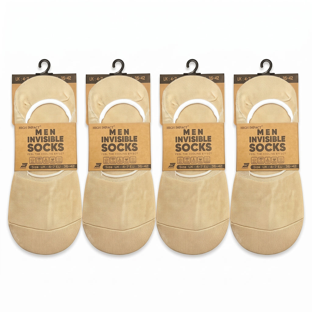 Hopoye Men's Invisible Socks, 98% cotton trainer socks, photo 6