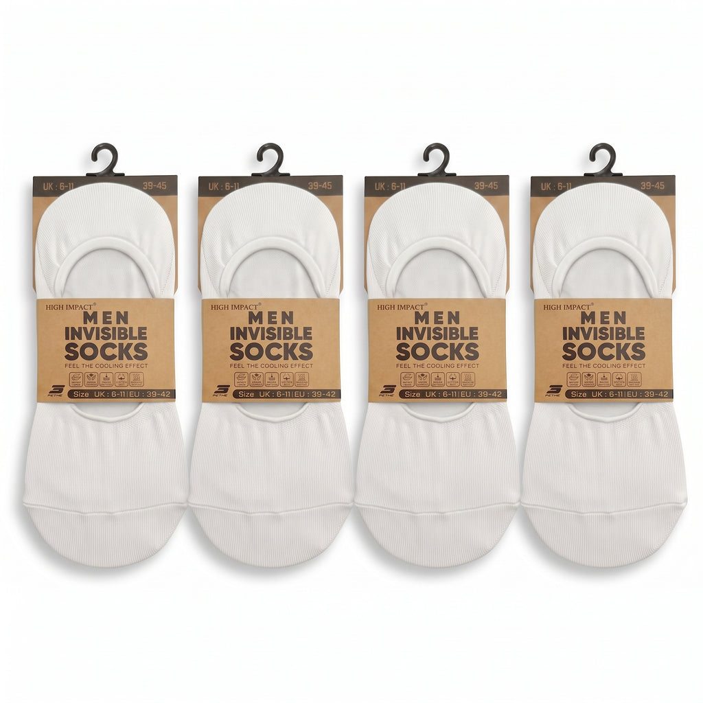 Hopoye Men's Invisible Socks, 98% cotton trainer socks, photo 5