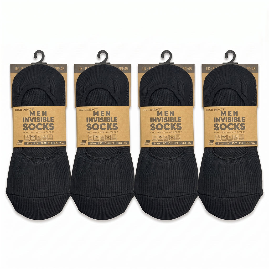 Hopoye Men's Invisible Socks, 98% cotton trainer socks, photo 7