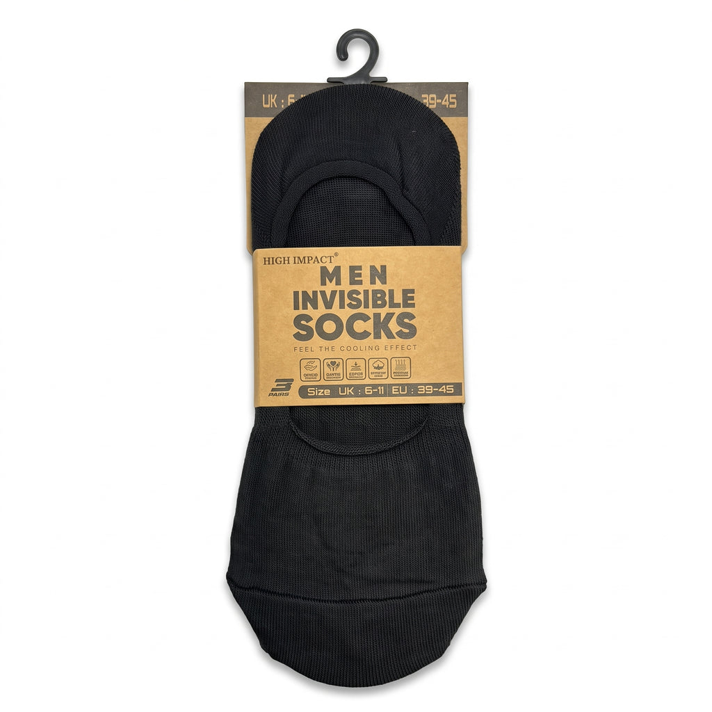Hopoye Men's Invisible Socks, 98% cotton trainer socks, photo 11