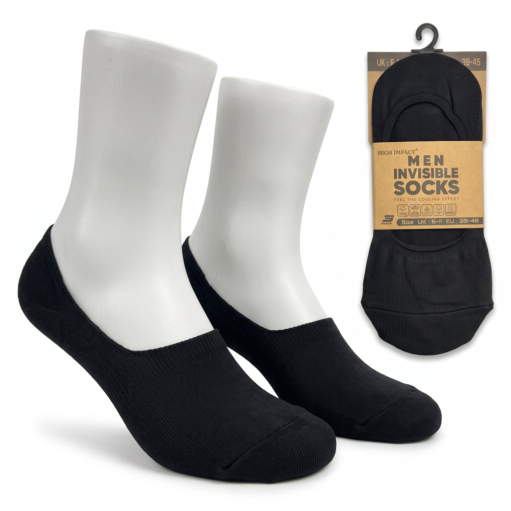 Hopoye Men's Invisible Socks, 98% cotton trainer socks, photo 8