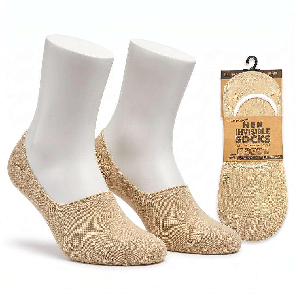 Hopoye Men's Invisible Socks, 98% cotton trainer socks, photo 9