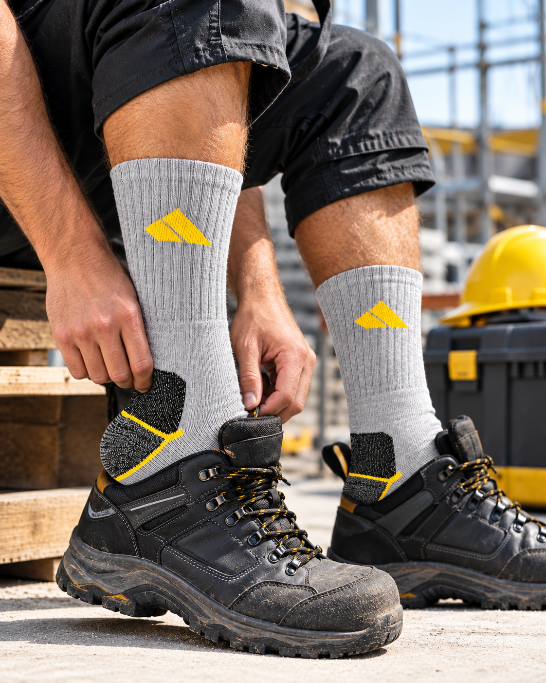 Men's Chunky Work Socks | Cotton Blend Multipack 3, 6, 9, 12 & 24 Pairs | UK