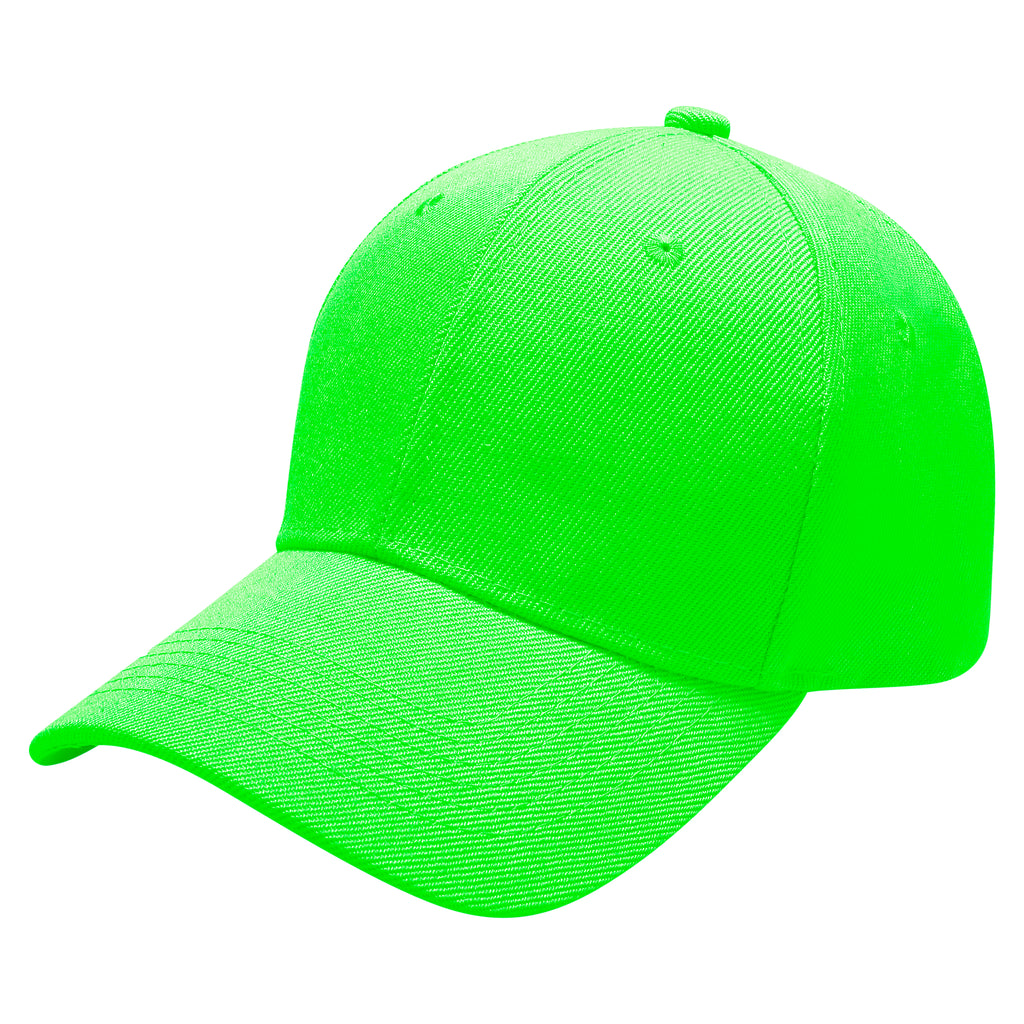 Plain Baseball Cap Adjustable Velcro | 27 Colours 100% Acrylic UK