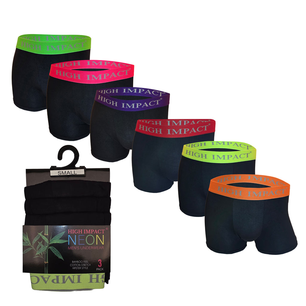 Hopoye men's neon band stretch trunks multipack, photo 2