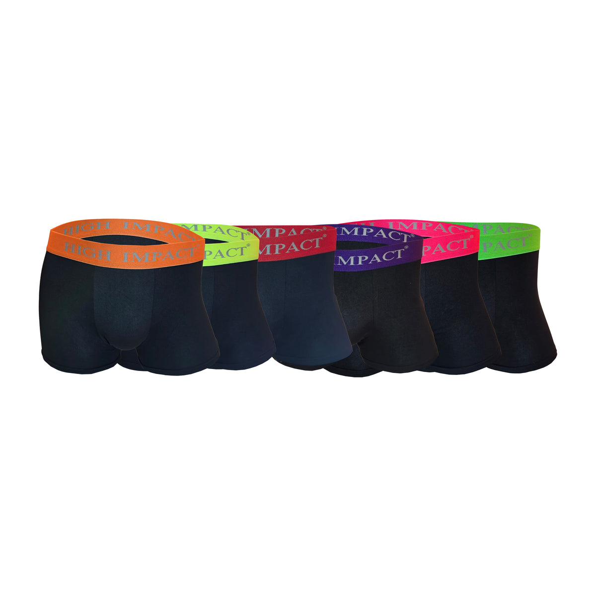 Hopoye men's neon band stretch trunks cotton blend, photo 5
