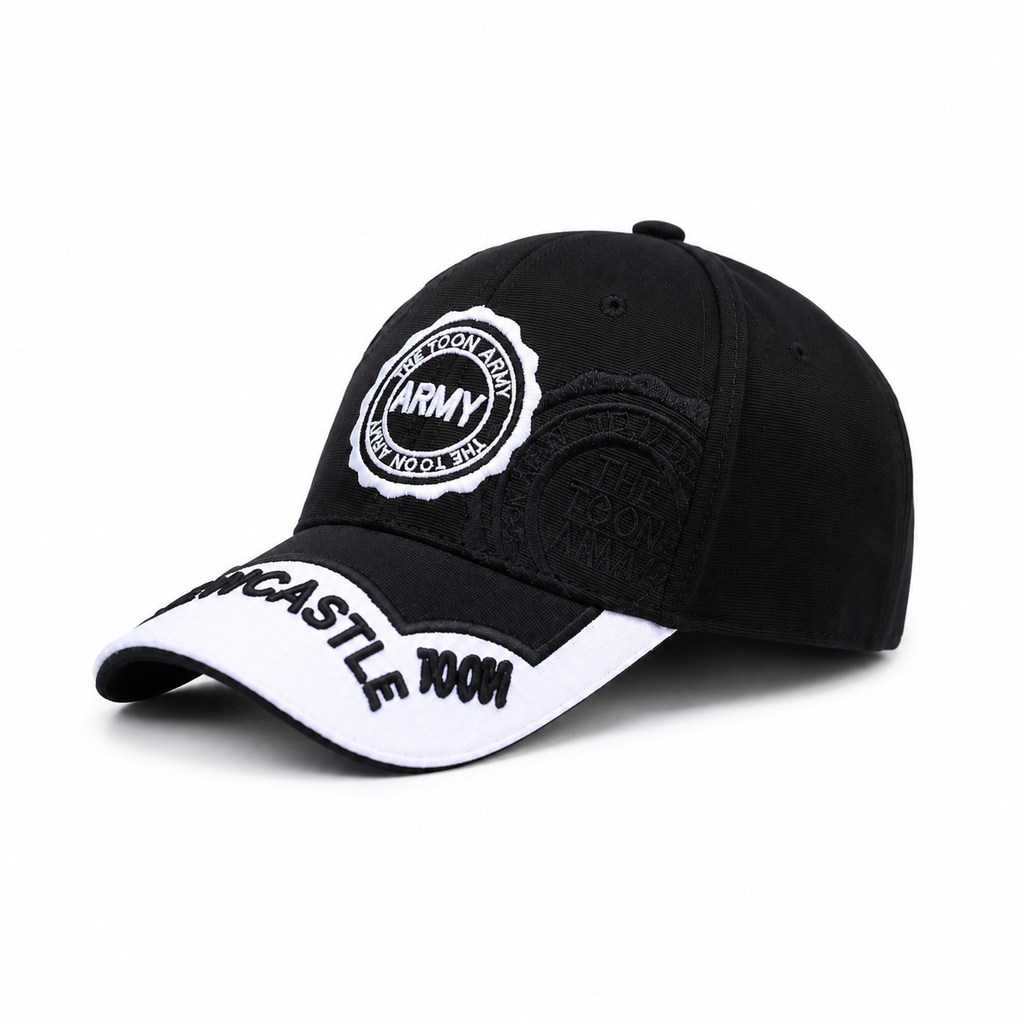 Unofficial Newcastle fan baseball cap in black 100% cotton, product view 6