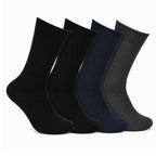 Hopoye Nonelastic Diabetic Ribbed Socks, 100% cotton loose top socks, main product photo