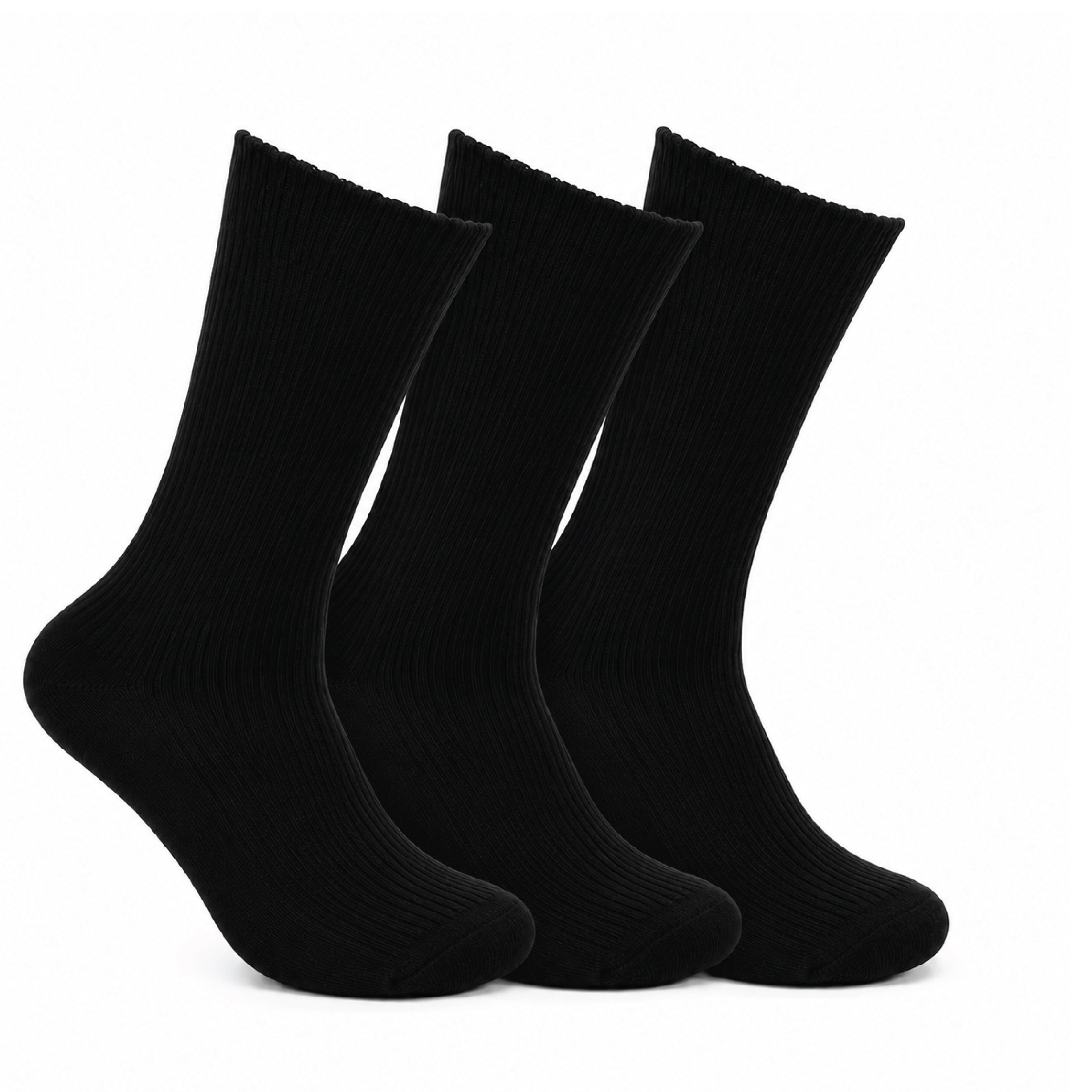 Everyday diabetic-friendly ribbed socks in soft cotton, Hopoye comfort sock range