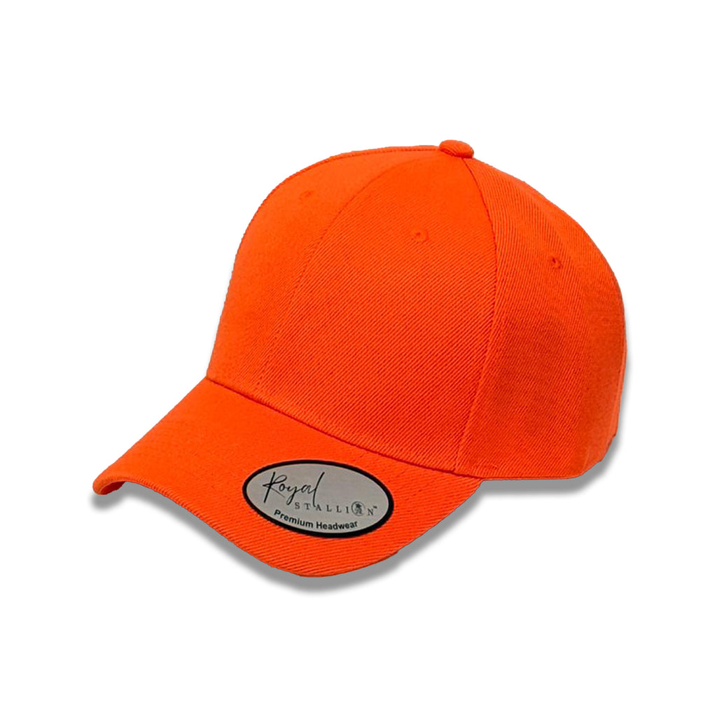 Plain Baseball Cap Adjustable Velcro | 27 Colours 100% Acrylic UK