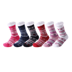 Women's festive thermal sherpa socks, warm and cosy bed socks, UK 4-6 by Hopoye