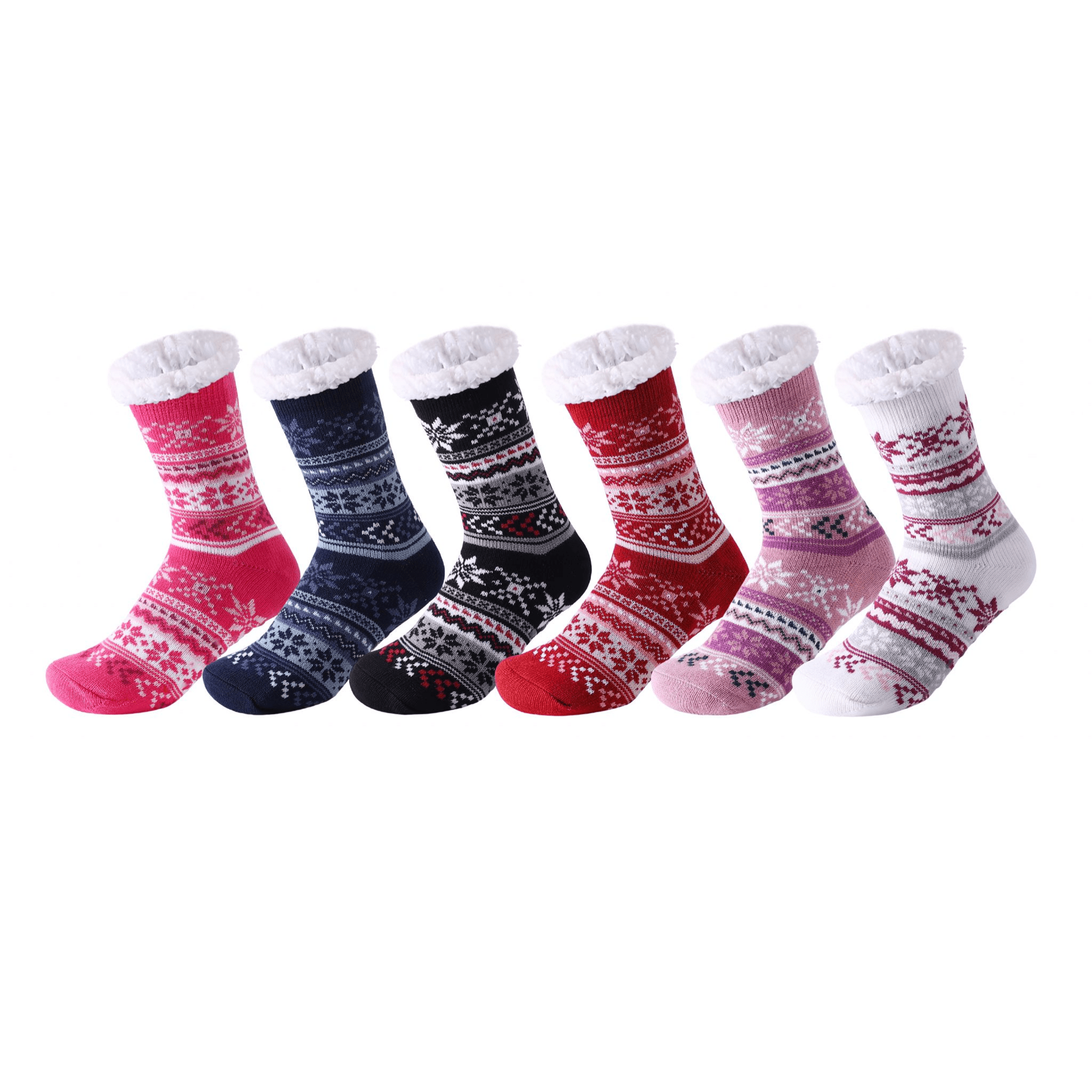 Women's thermal sherpa socks, warm and cosy, UK size 4-6