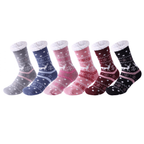 Padded fluffy sherpa Christmas bed socks for women with soft fleece lining, UK 4-6
