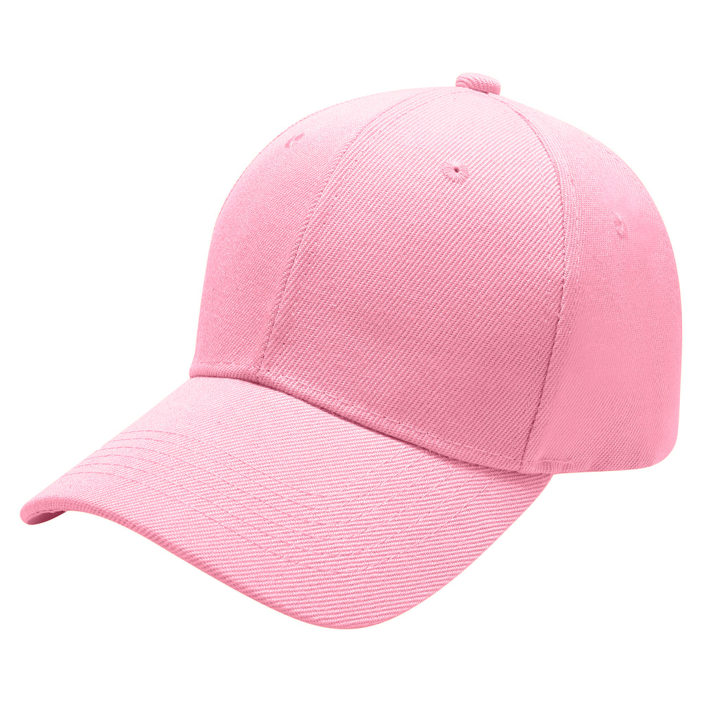 Plain Baseball Cap Adjustable Velcro | 27 Colours 100% Acrylic UK