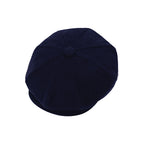 Vintage newsboy cap — plain baker boy hat rear panel view
