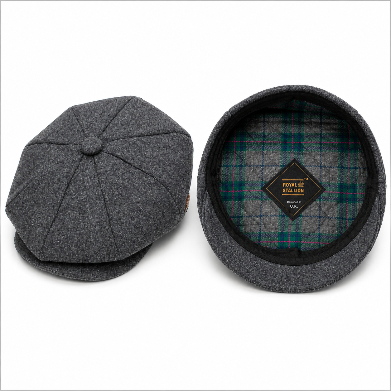 Unisex baker boy hat — plain newsboy cap for autumn and winter
