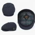Vintage herringbone baker boy newsboy cap, product photo 4