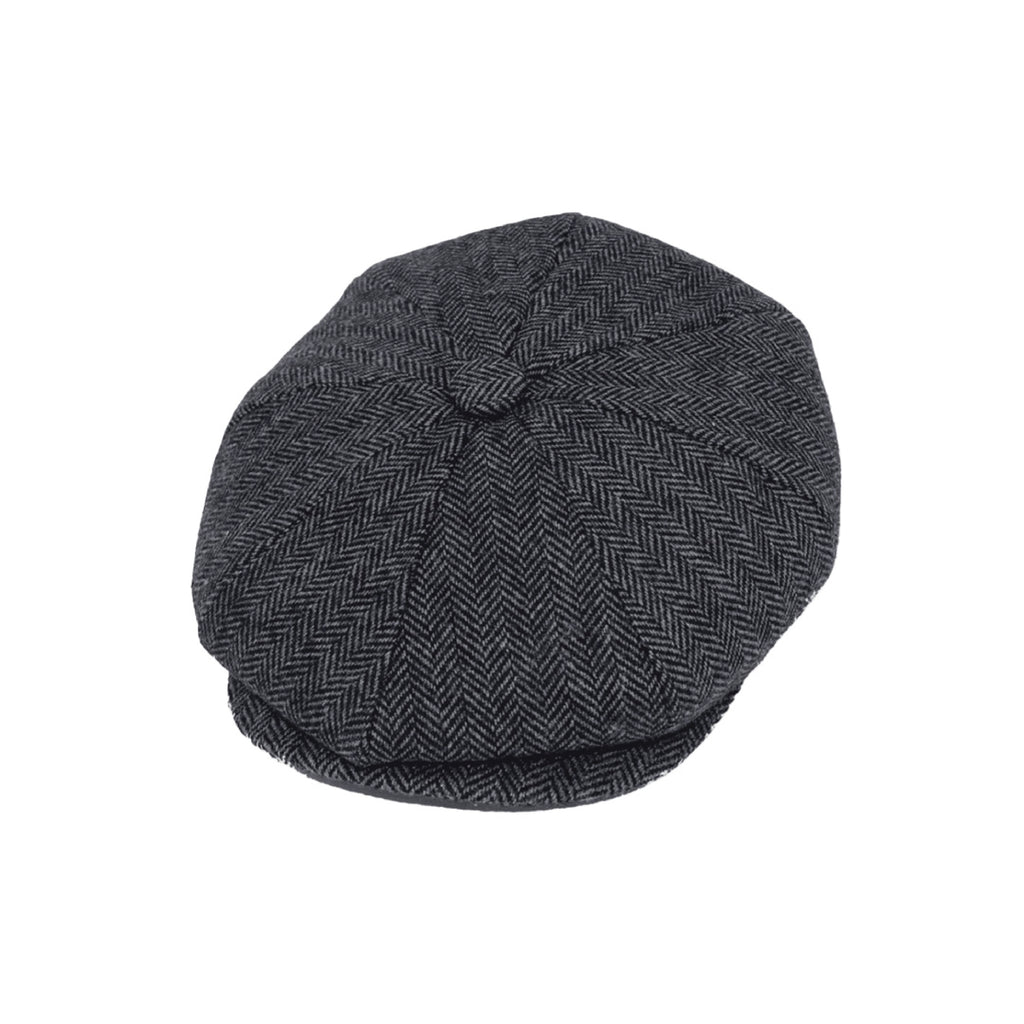 Vintage herringbone baker boy newsboy cap, product photo 7