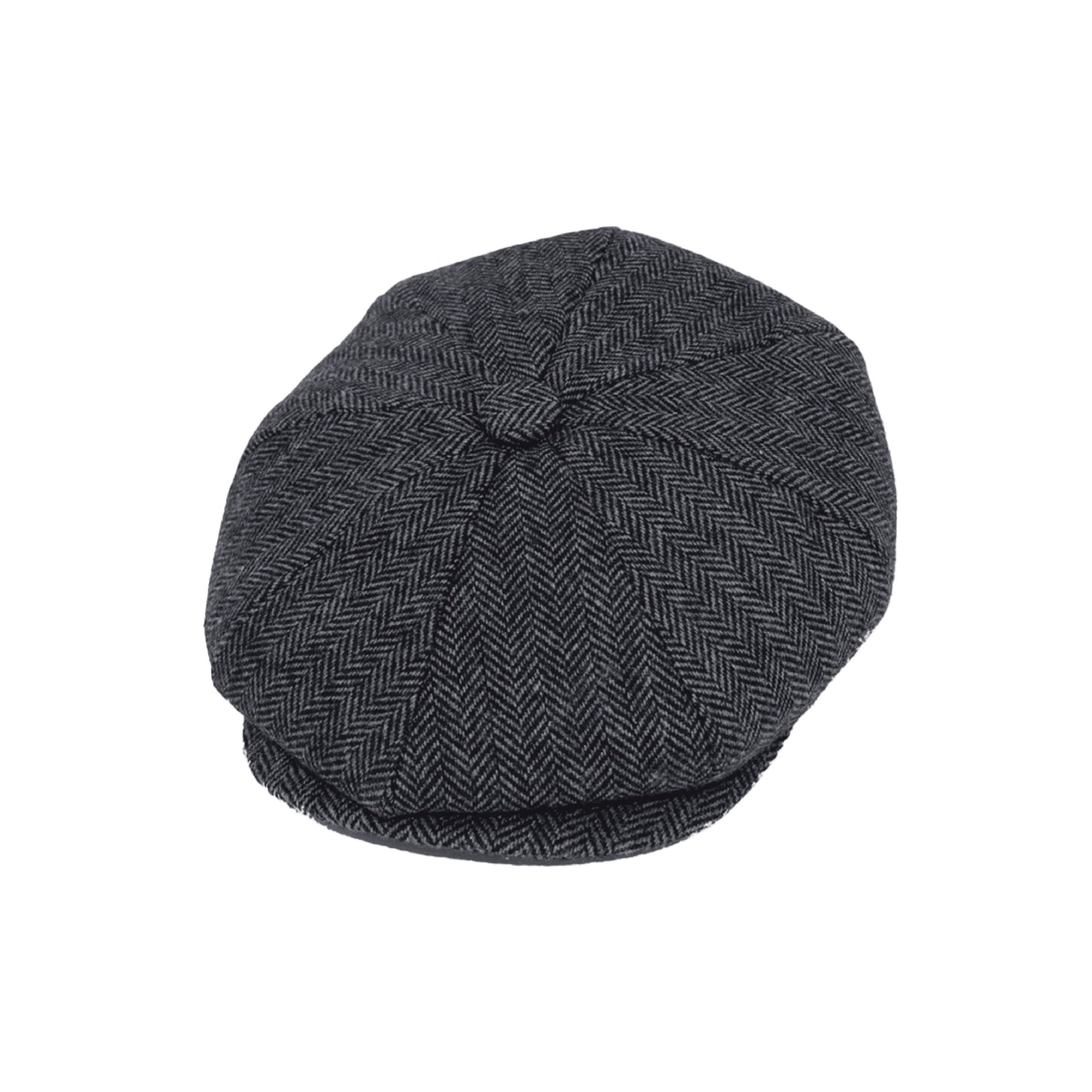 Vintage herringbone baker boy newsboy cap, product photo 7