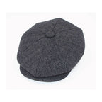 Vintage herringbone baker boy newsboy cap, product photo 8