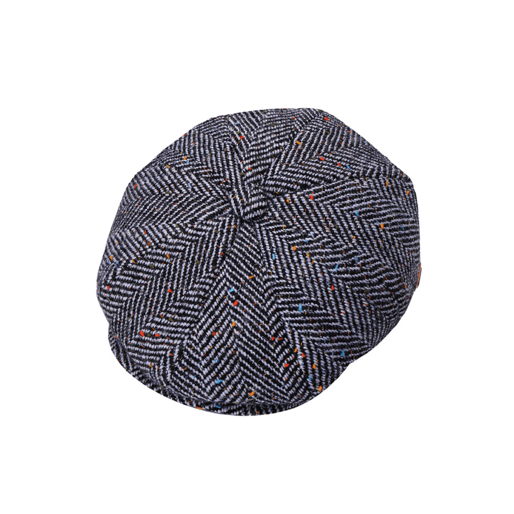 Vintage herringbone baker boy newsboy cap, product photo 9