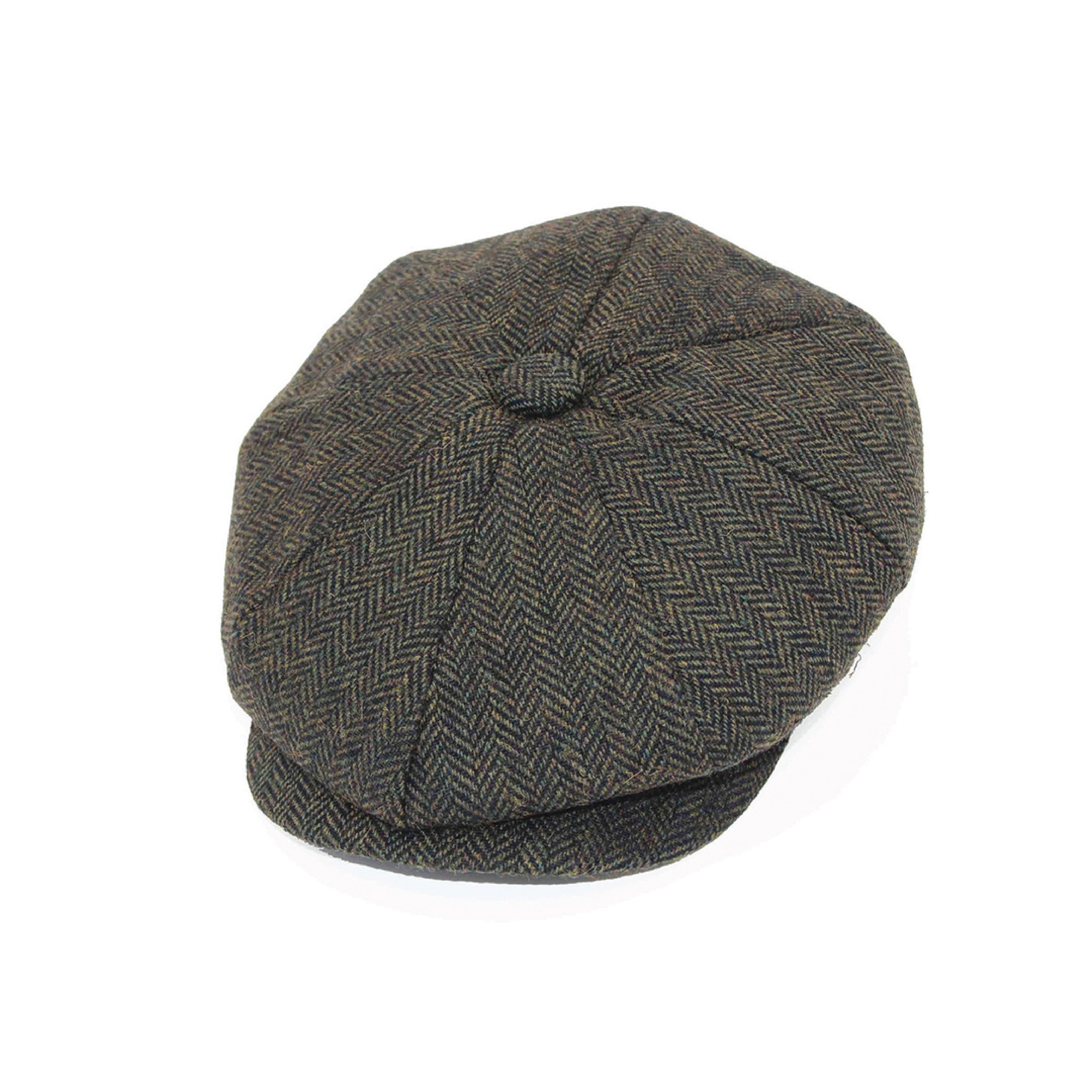 Vintage herringbone baker boy newsboy cap, product photo 11