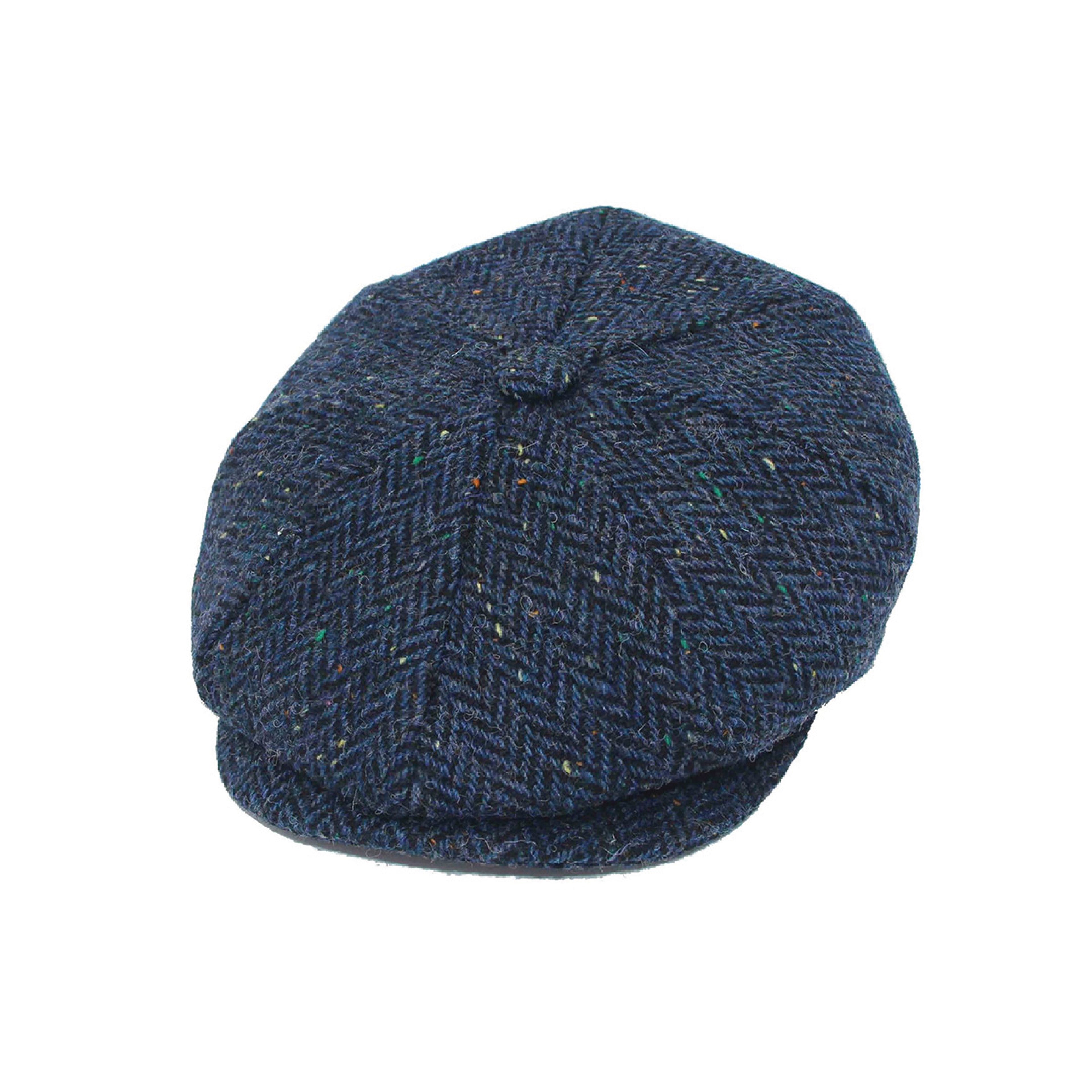 Vintage herringbone baker boy newsboy cap, product photo 12