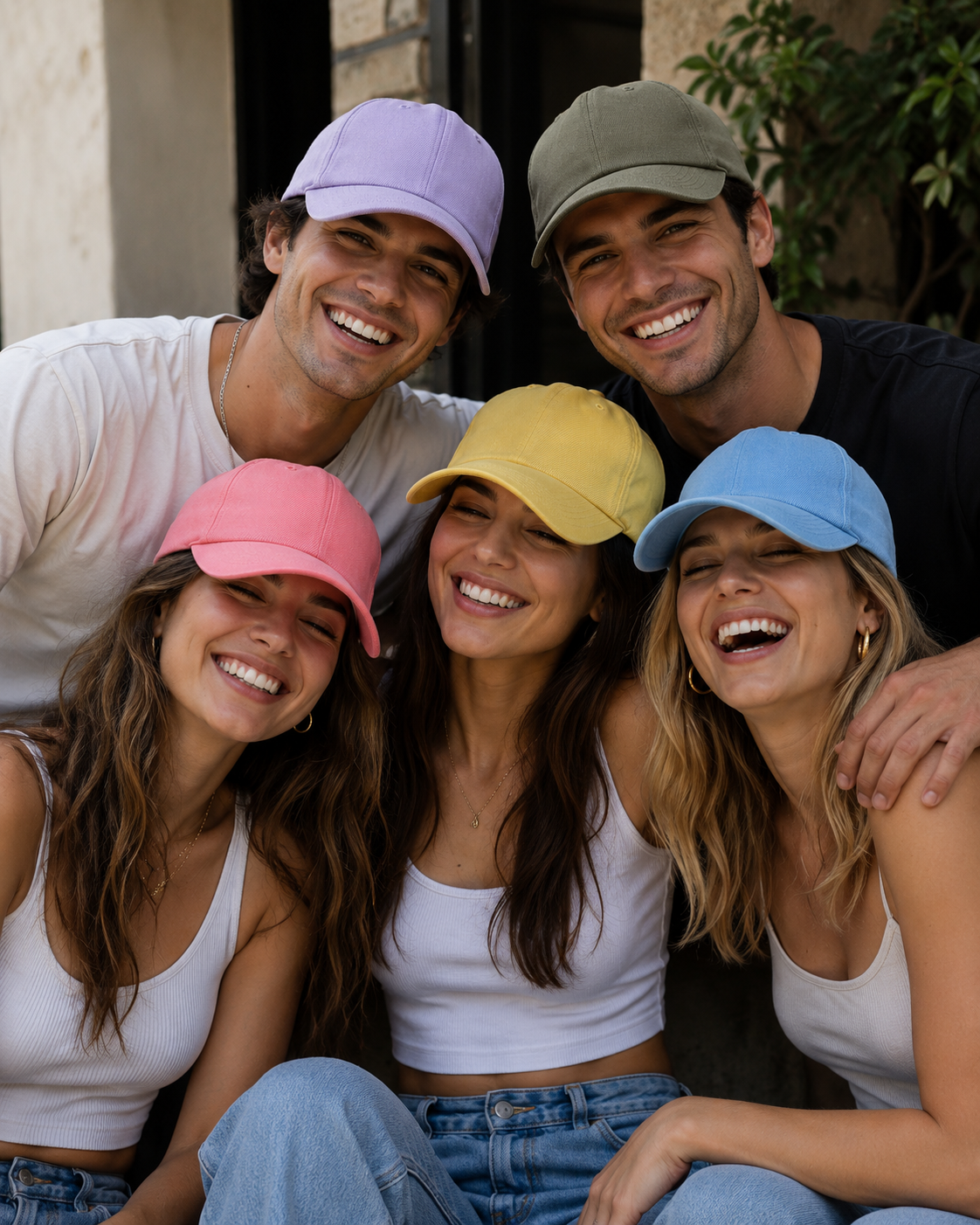 Plain baseball cap adjustable velcro colour options UK Hopoye
