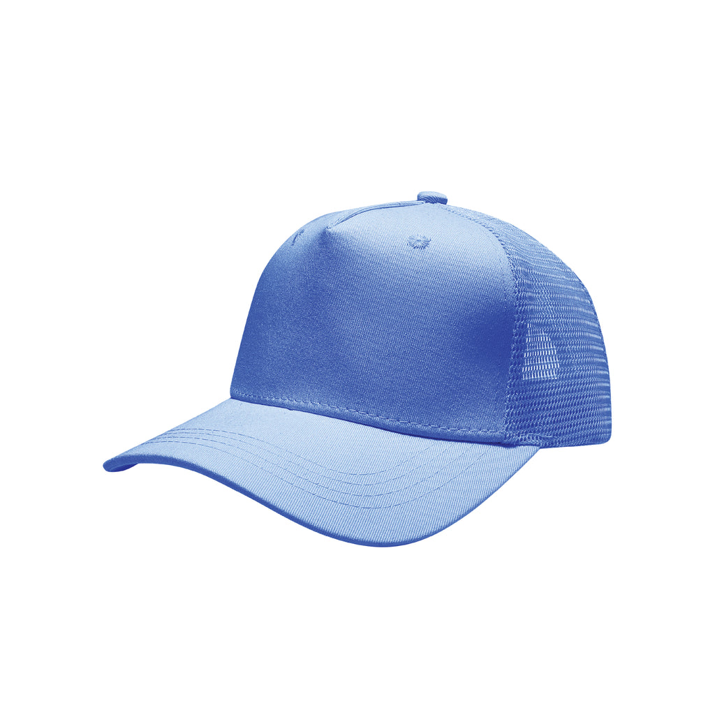 Plain Trucker Baseball Cap Mesh Net 5 Panel | 14 Colours Cotton UK