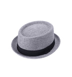 Men's pork pie hat back view classic UK Hopoye