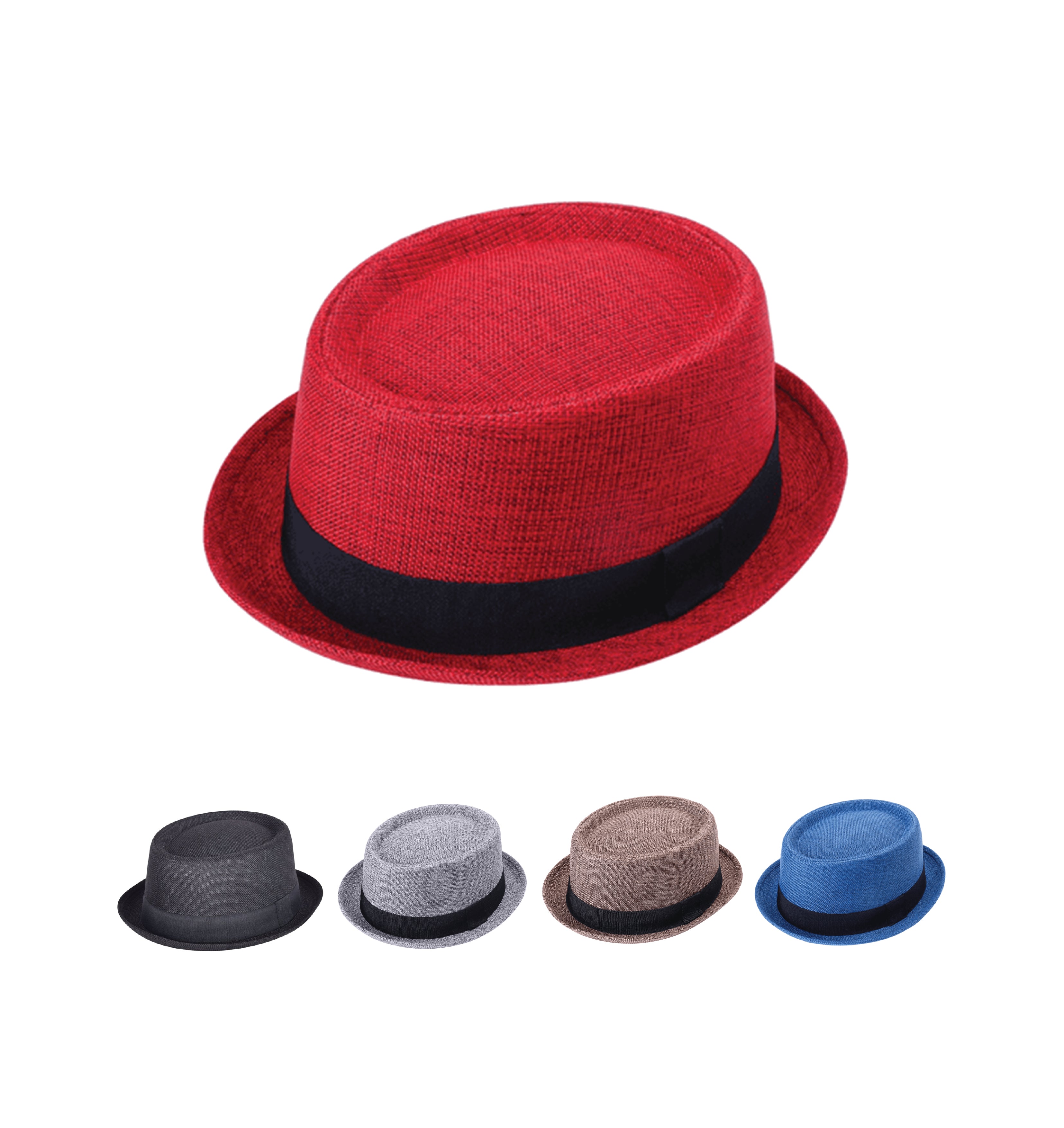 Men's classic pork pie hat trilby fedora style lightweight UK Hopoye