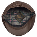 Premium PU leather newsboy flat cap, one size fits all at 57 to 61cm