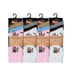 Pug dog design women's cotton rich novelty socks ladies multipack UK 4-6.5 Hopoye