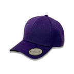 Plain baseball cap in purple, adjustable acrylic cap by Hopoye