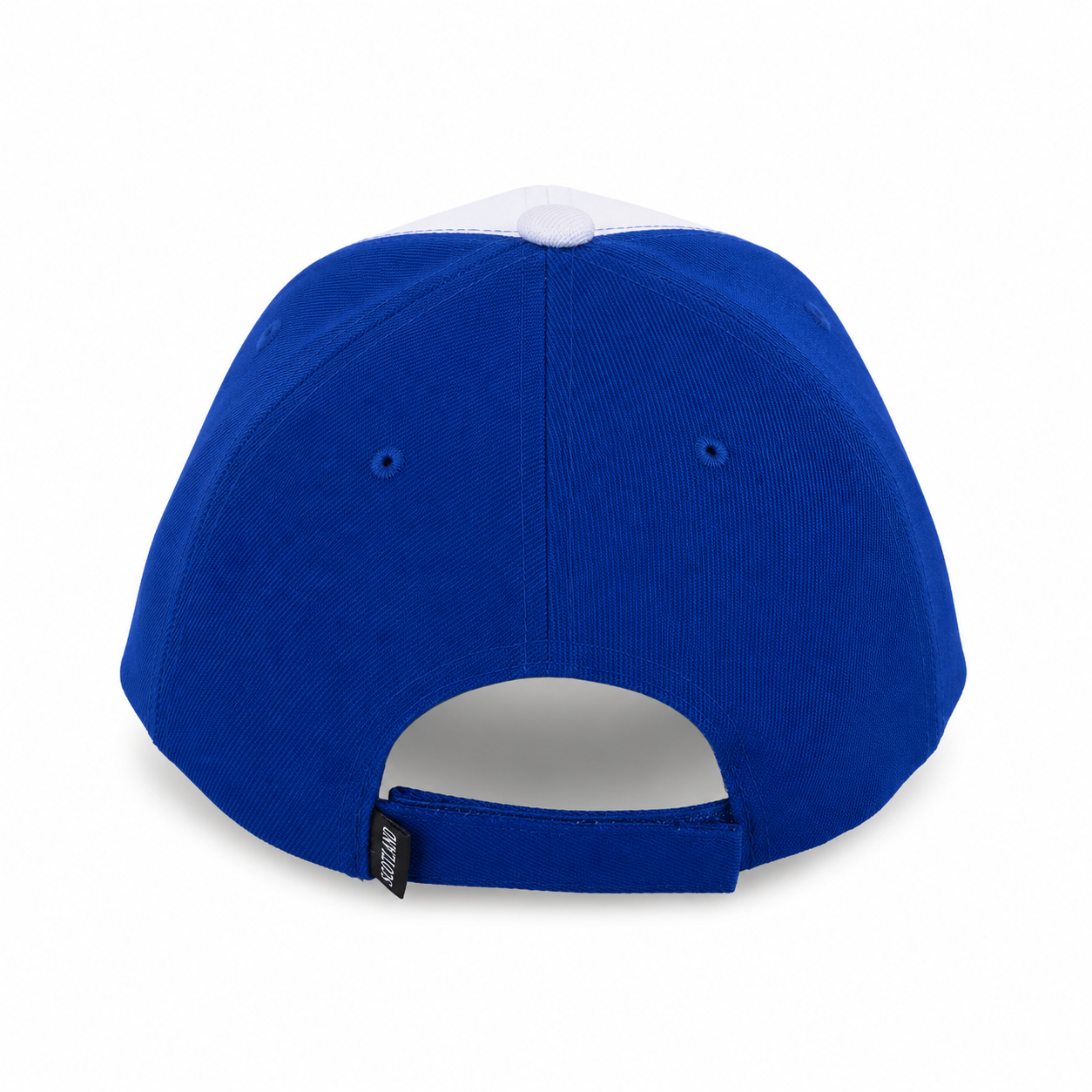 Scotland flag blue and white baseball cap product shot on white background