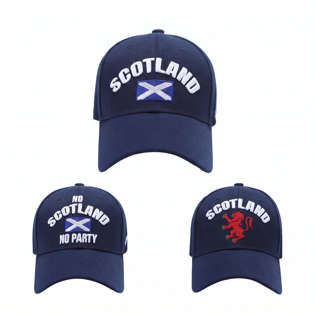 Hopoye Scotland baseball cap in 100% cotton, front view