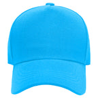 Plain five panel baseball cap solid colour adjustable unisex cap by Hopoye UK