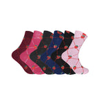 Ladies strawberry print socks cotton rich soft breathable UK size 4-6.5