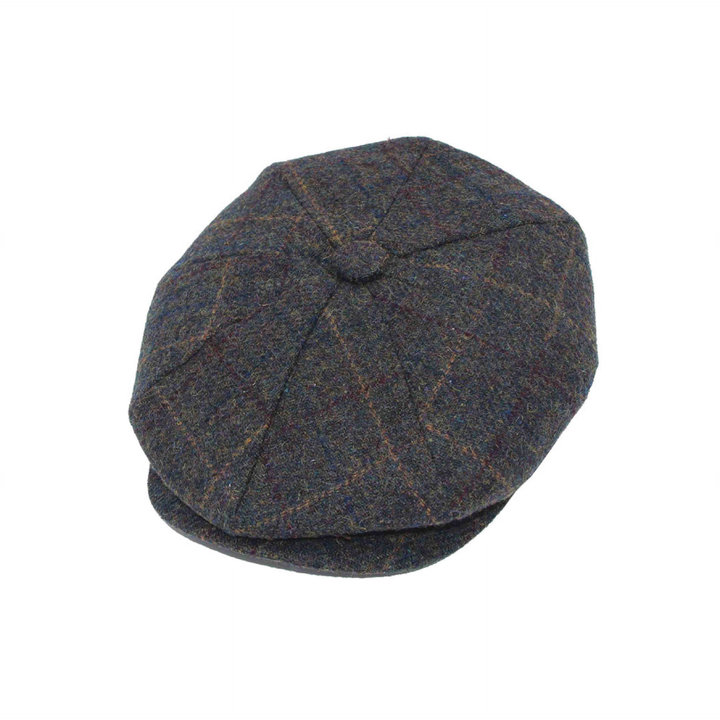 Classic check tweed baker boy hat, additional product view