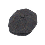 Classic check tweed baker boy hat, additional product view