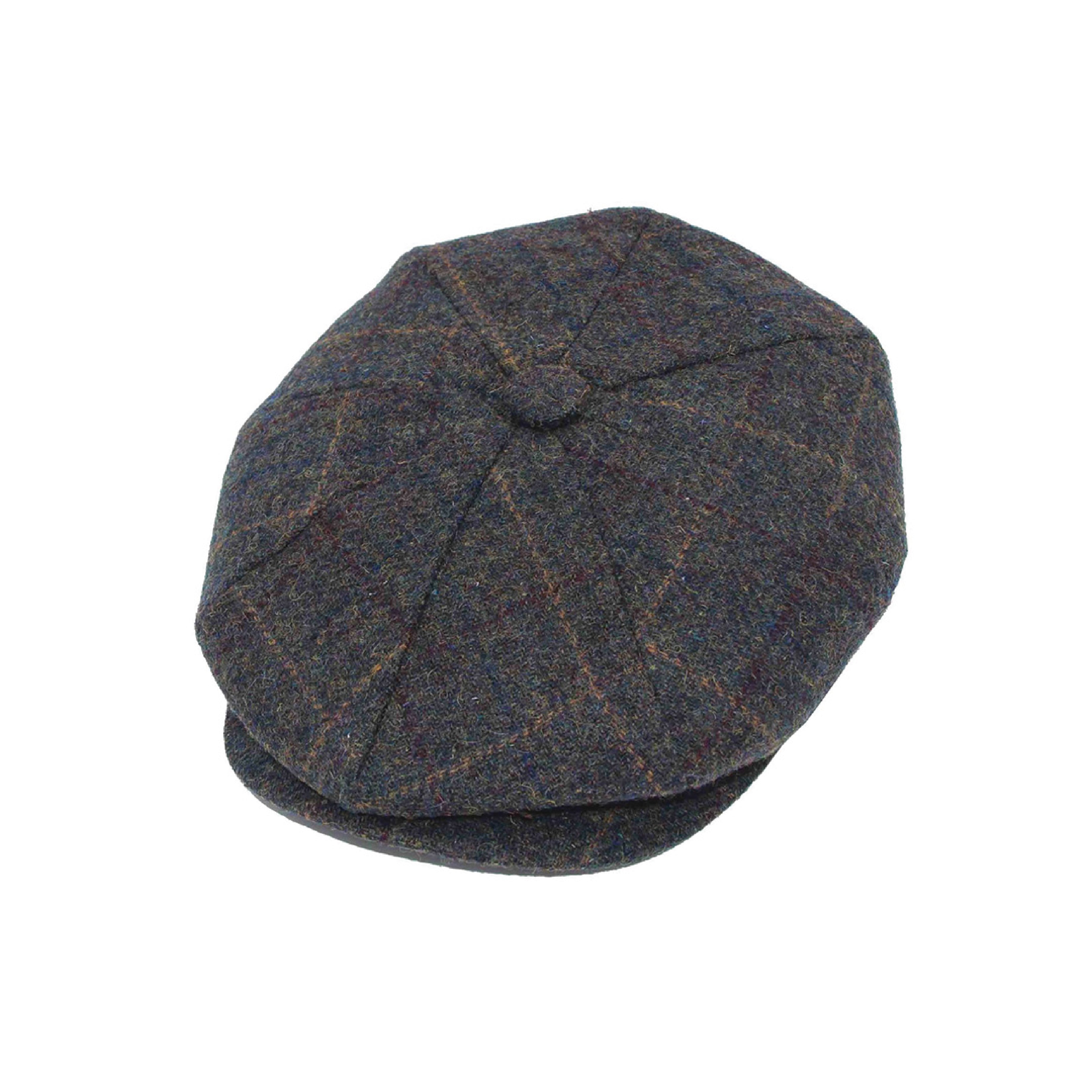 Classic check tweed baker boy hat, additional product view