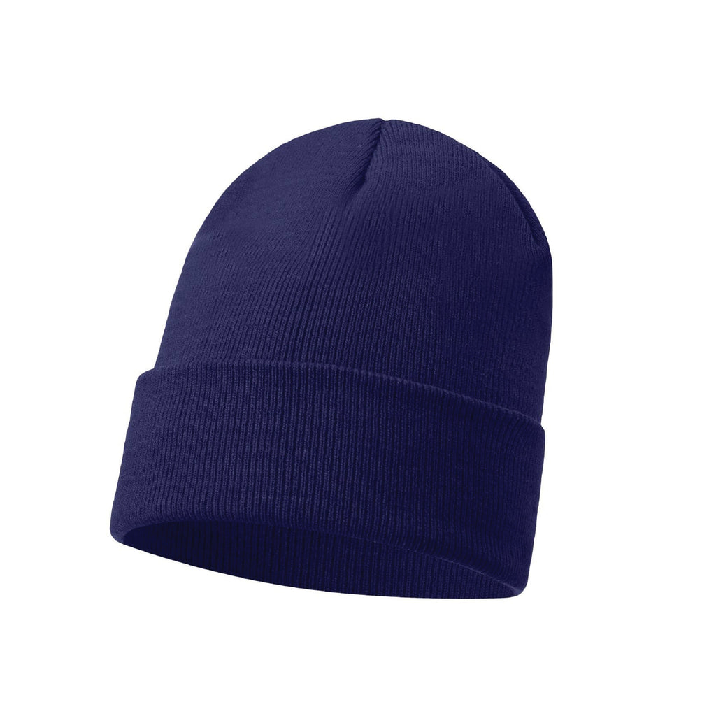Soft plain cuffed beanie hat for men and women, knitted winter hat UK