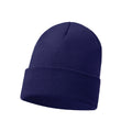 Soft plain cuffed beanie hat for men and women, knitted winter hat UK