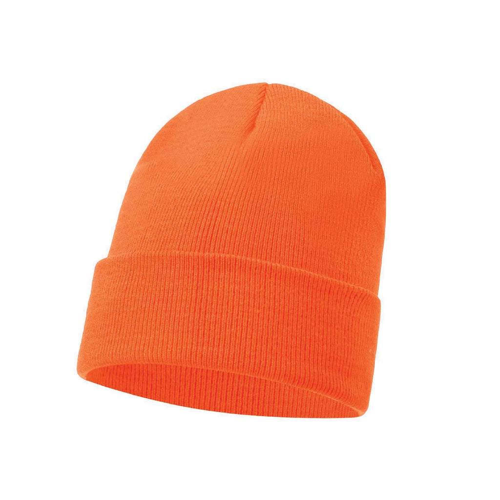 Unisex plain turn up beanie hat colour option, warm knitted design