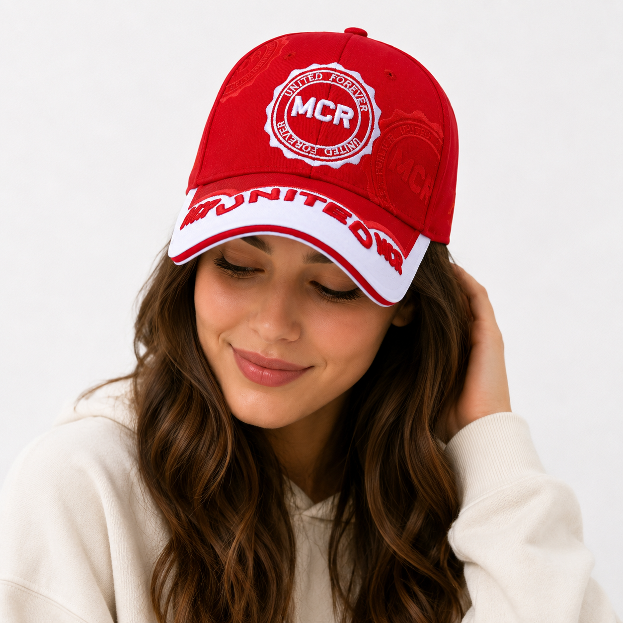 United football supporter cap adjustable rear strap one size fits most adults