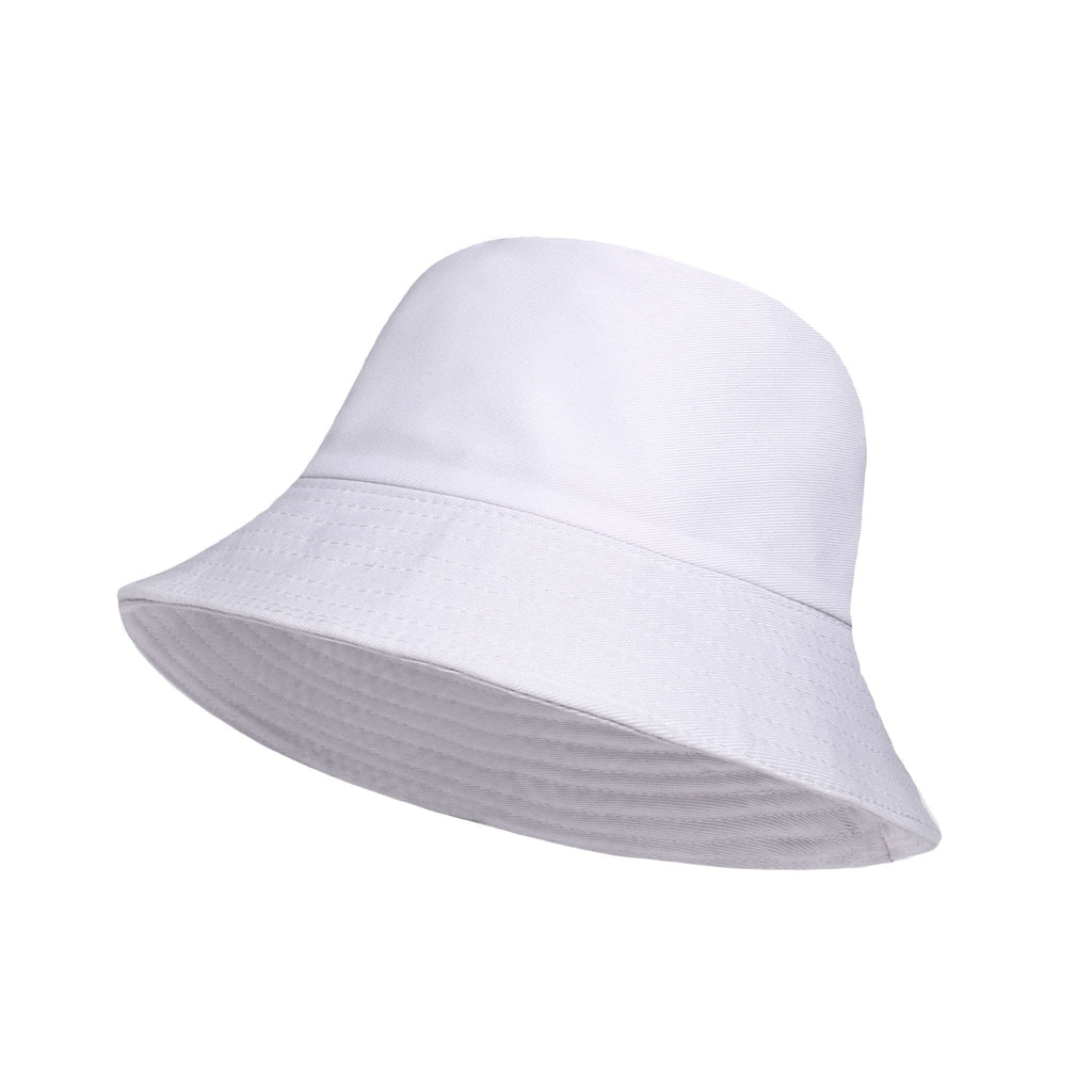Plain cotton bucket hat close up breathable everyday wear UK
