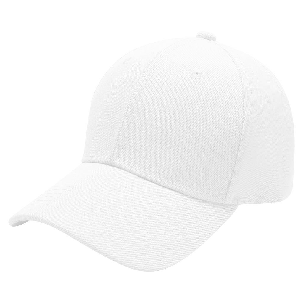 Plain Baseball Cap Adjustable Velcro | 27 Colours 100% Acrylic UK